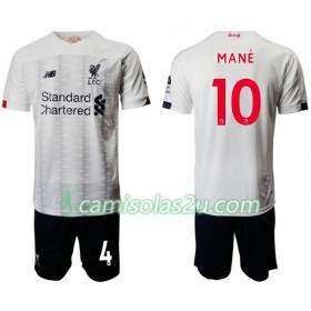 Camisolas de Futebol Liverpool Sadio Mane 10 Criança Equipamento Alternativa 2019/20 Manga Curta